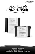 No-Salt Conditioner 1100-2200 - Manual