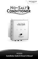 No-Salt Conditioner 3500 - Manual